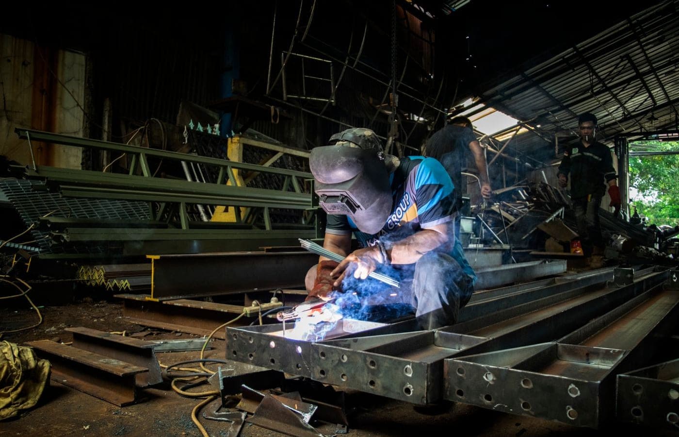 Representative industrial fabrication photograph; no pictured business is for sale
