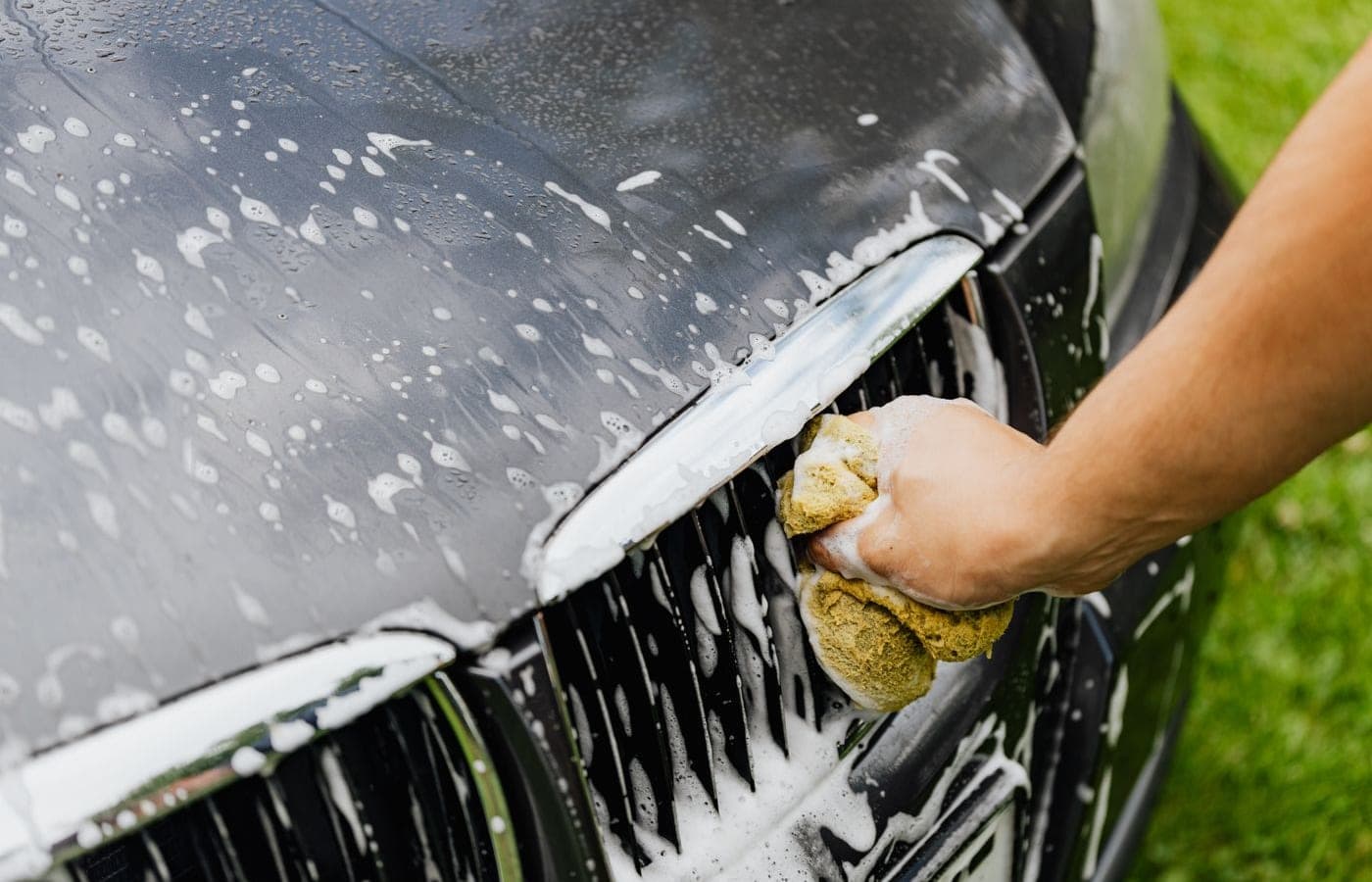 Representative hand wash & detailing photograph; no pictured business is for sale