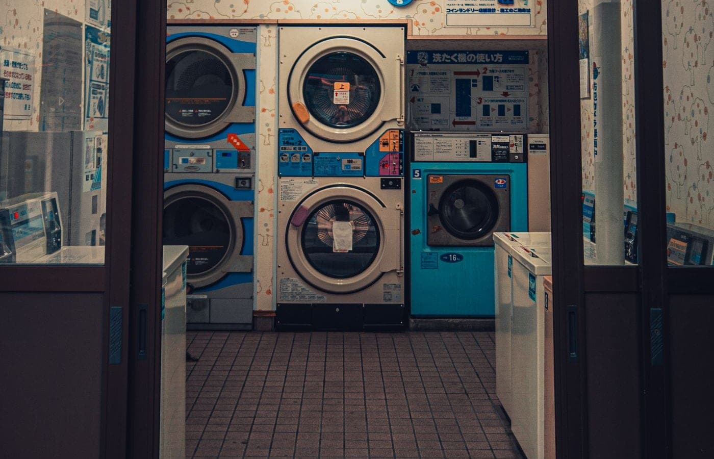 Representative laundry turnaround photograph; no pictured business is for sale
