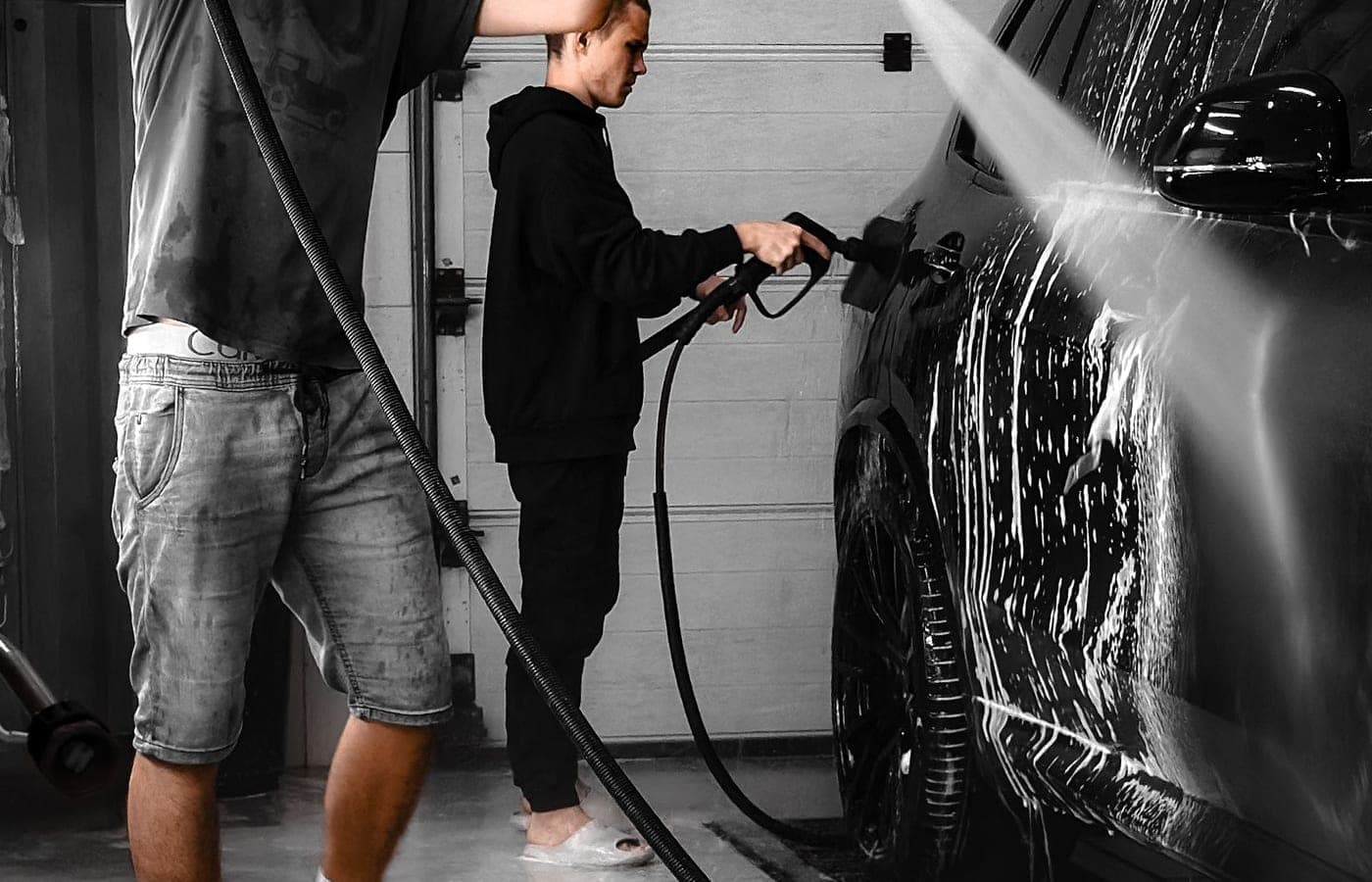 Representative self-service wash photograph; no pictured business is for sale